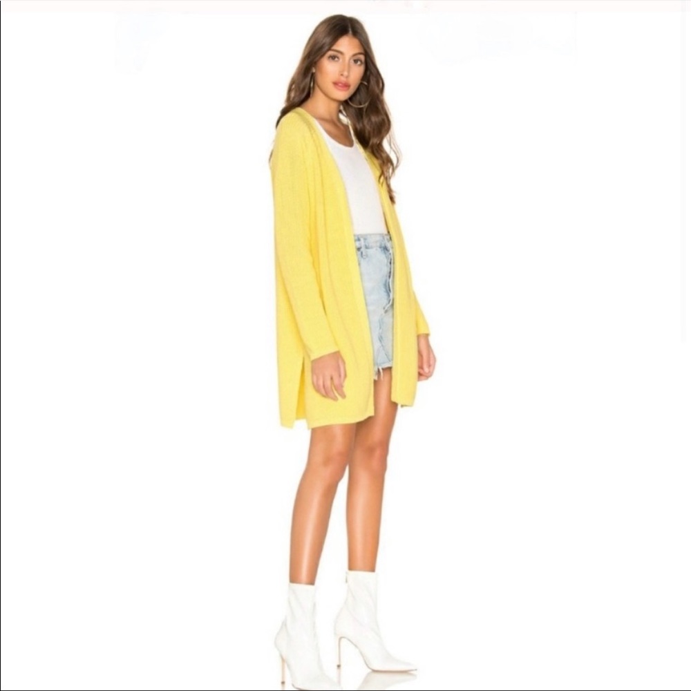 525 America Yellow Knit Cardigan